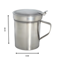 500Ml Stainless Steel Oil Container 