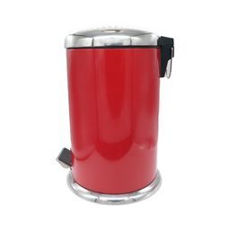 12 Litre Red Dust Bin With Dome Lid