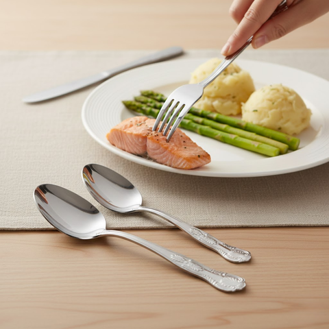 24 Piece Kings Stainless Steel Cutlery Set