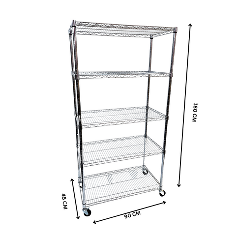 Chrome storage shelf 