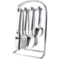 24pc Stainless Steel Hanging Cutlery Set