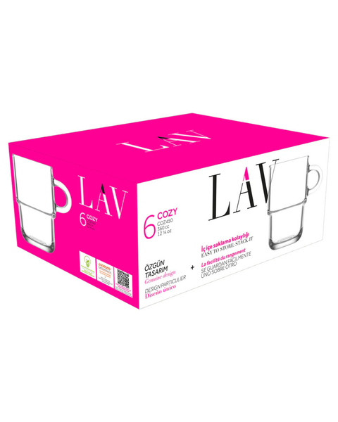 6 Piece 350ml Cozy Coffee Mug