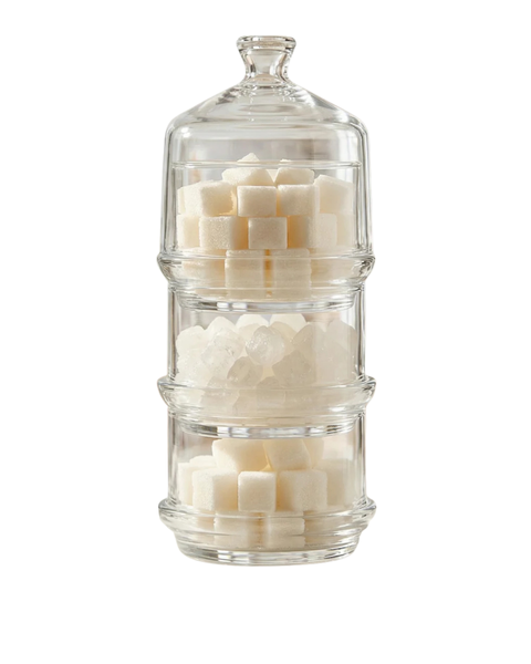 3 Piece 710ml Glass Berry Jars With Lid