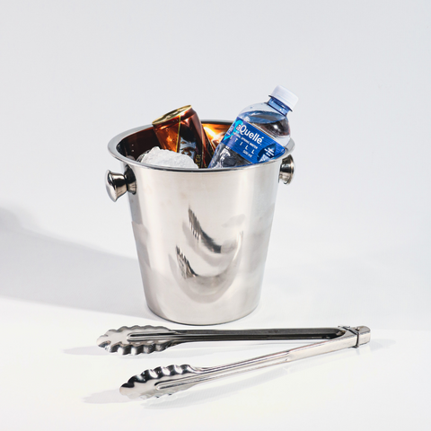 Combo Deal: 4 Litre Ice Bucket & 12" Stainless Steel Tong