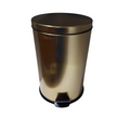 20 Litre gold stainless steel dust bin 