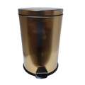 20 Litre gold stainless steel dust bin 