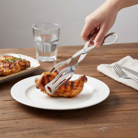 19cm Stainless Steel Scissor Tong