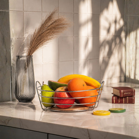 Chrome Fruit Basket