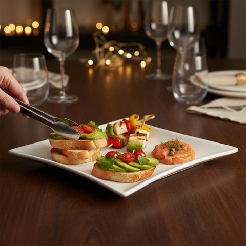 White Square Platter