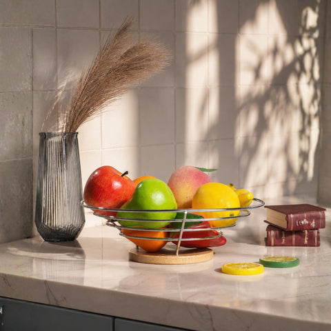 Chrome Fruit Basket