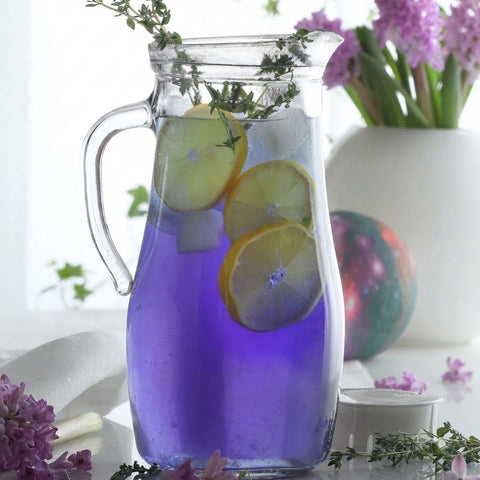 1800ml Misket Glass Jug With White Lid