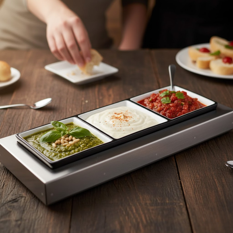 3 Piece Bowl On Stand