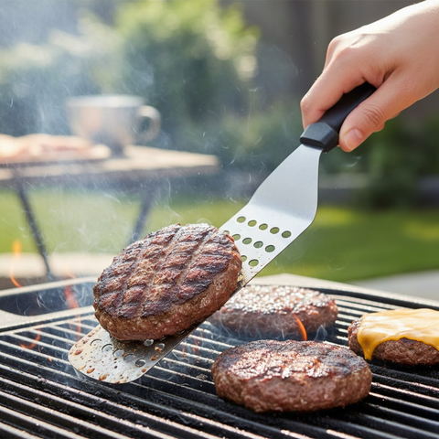 14 Inch Perforated Plastic Handle Turner