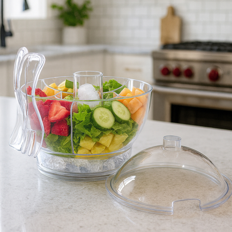 Cold Bowl With Vented Ice Chamber