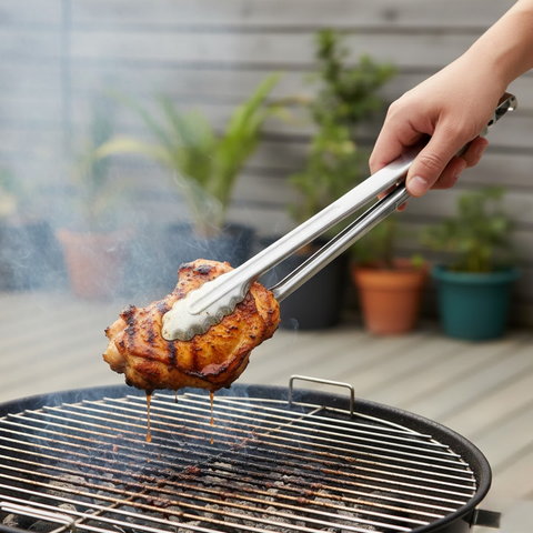 9.5 Inch Stainless Steel Utility Tong