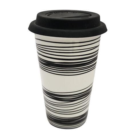 Coffee Mug With Silicone Lid 
