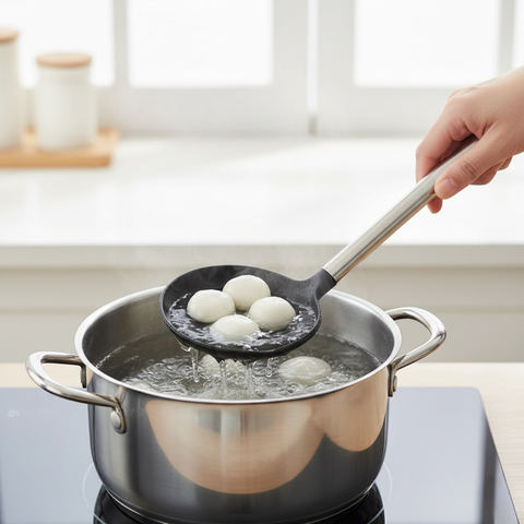 35cm Plastic Skimmer With Stainless Steel Handle