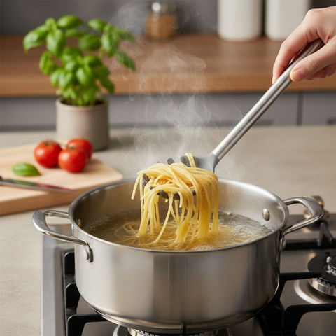 33cm Plastic Spaghetti Spoon With Stainless Steel Handle