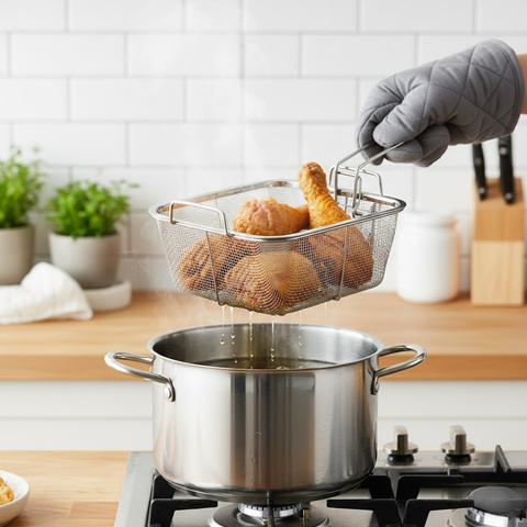 Stainless Steel Square Fryer Basket