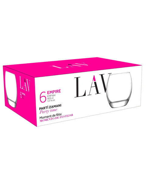 6 Piece Empire Whiskey Glass