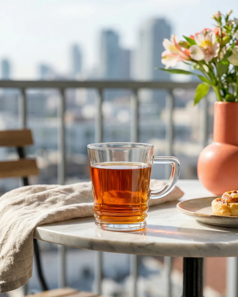 6 Piece 225ml Elegan Coffee Glass