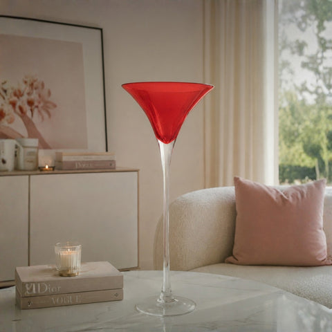 Red Martini Vase