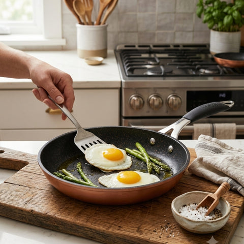 24cm Copper Frying Pan