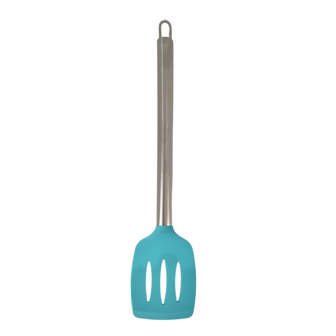 Silicone Slotted Turner With Stainless Steel Handle