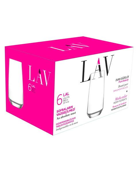 6 Piece 480ml Lal Hi-ball Glass