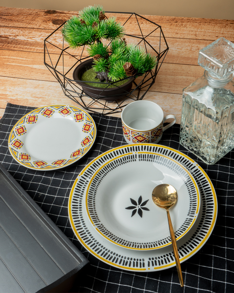20 Piece Trial Ethnic Round Dinner Set