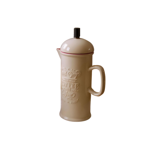 Ceramic Coffee Plunger Pink