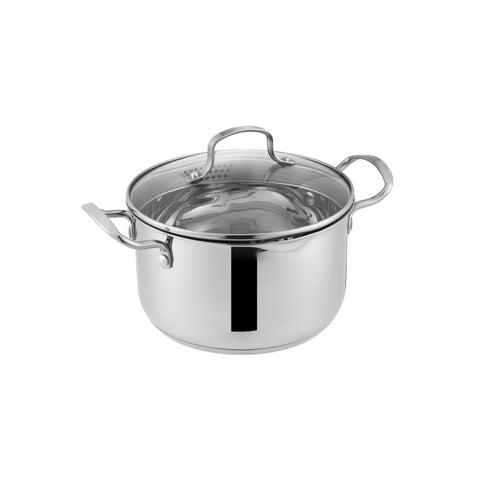 22cm Deep Casserole With Glass Lid