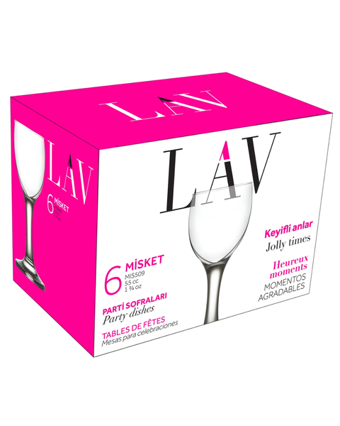 6 Piece 55ml Misket Sherry Glass