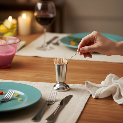 Stainless Steel Tooth-Pick Holder