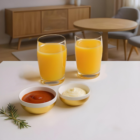 2 Piece Adorn Gold Dipping Bowl Set