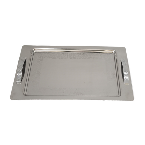 18-10 Stainless Steel Border With Line Tray With Handle