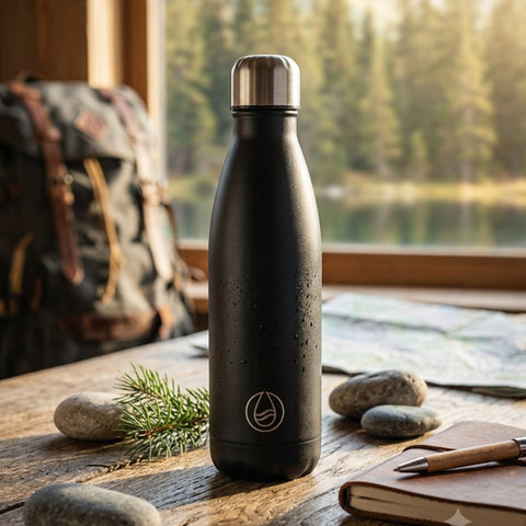 500ml Stainless Steel Vacuum Cola Bottle Black