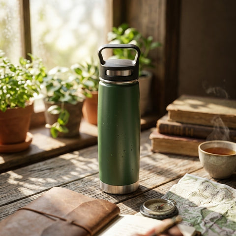500ml Stainless Steel Vacuum Bottle Green