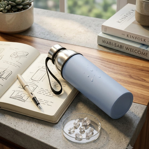 570ml Stainless Steel Vacuum Bottle Blue