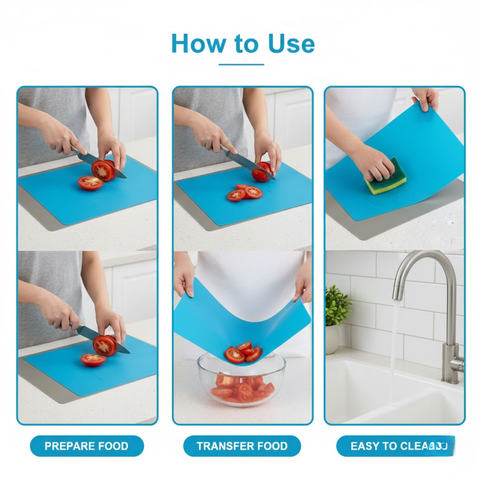 2 Piece Colour Flexy Cutting Board Set