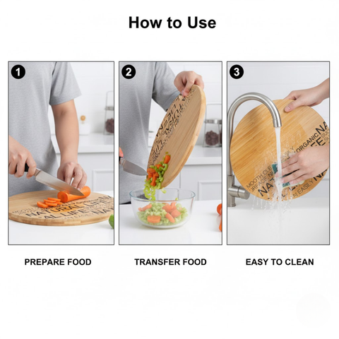 Round Bamboo Cutting Board