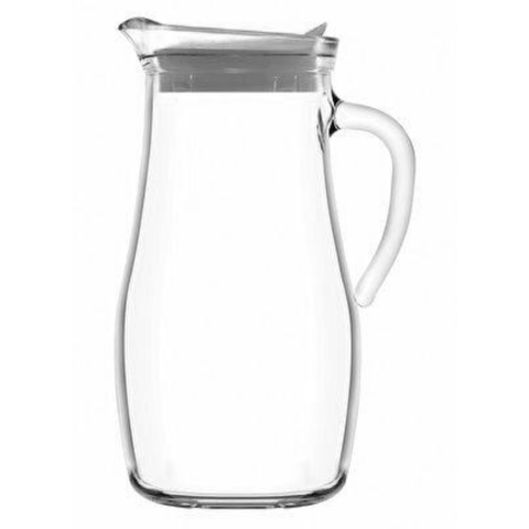 1800ml Misket Glass Jug With Grey Lid