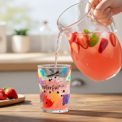 24 Piece 520ml Colourful Life Hi-Ball Glass