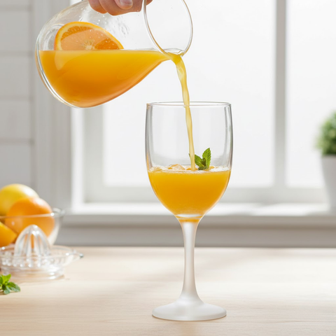 24 Piece 290ml Tokyo Wine Glass With Frosted Base