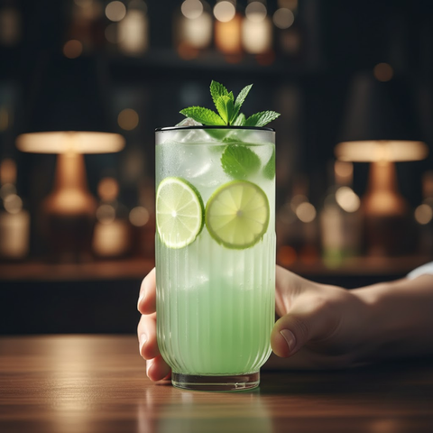 24 Piece 395ml White Frosted Tokyo Hi-Ball Glass