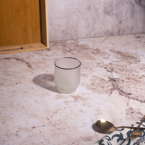 24 Piece 330ml White Frosted Tokyo Whisky Glass