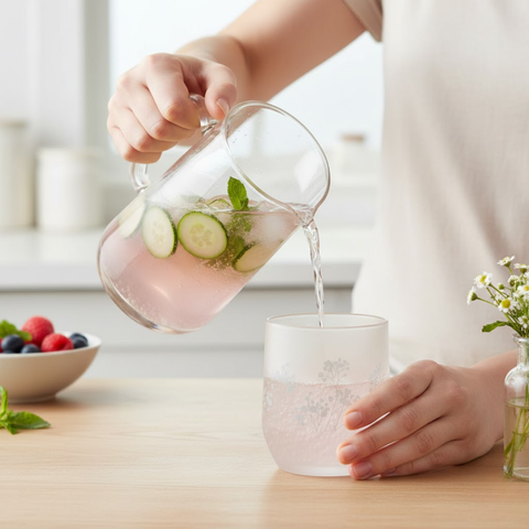 24 Piece 315ml Clear Frosted Tokyo Whisky Glass