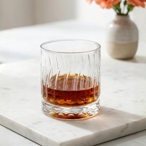 6 Piece 330ml Wave Whisky Glass
