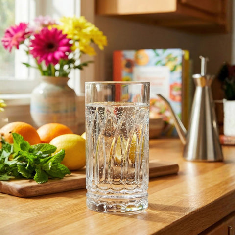 6 Piece 390ml Wave Hi-Ball Glass
