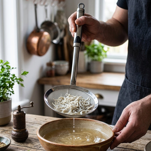 Stainless Steel Gizmo Flat Strainer
